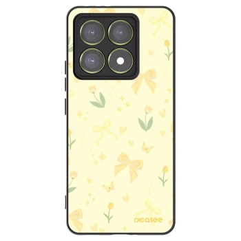 Picasee silikonowe czarne etui na Xiaomi 14T - Honey Blossom