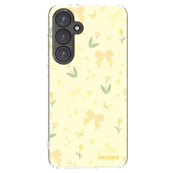 Picasee silikonowe przeźroczyste etui na Samsung Galaxy S24 FE S721B - Honey Blossom