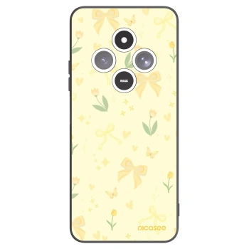 Picasee silikonowe czarne etui na Xiaomi Redmi 14C - Honey Blossom