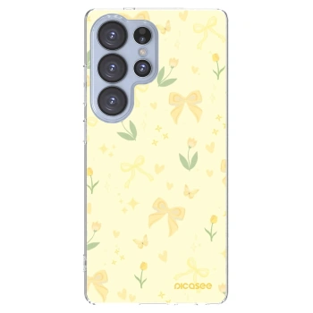 Picasee silikonowe przeźroczyste etui na Samsung Galaxy S25 Ultra 5G - Honey Blossom