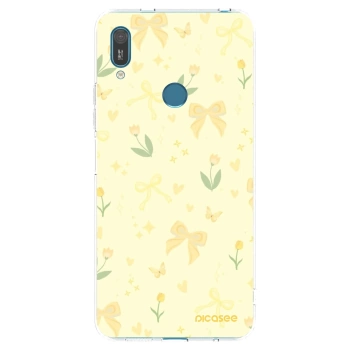 Picasee silikonowe przeźroczyste etui na Huawei Y7 2019 - Honey Blossom