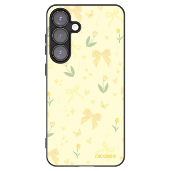 Picasee silikonowe czarne etui na Samsung Galaxy S25+ 5G - Honey Blossom