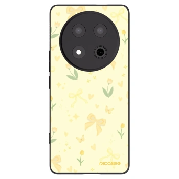 Picasee silikonowe czarne etui na Honor Magic7 Lite 5G - Honey Blossom