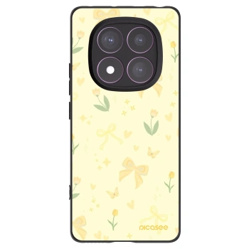 Picasee silikonowe czarne etui na Xiaomi Redmi Note 14 Pro 4G - Honey Blossom