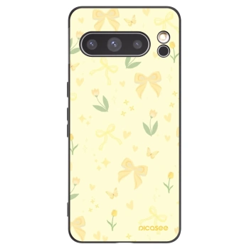 Picasee silikonowe czarne etui na Google Pixel 8 Pro - Honey Blossom