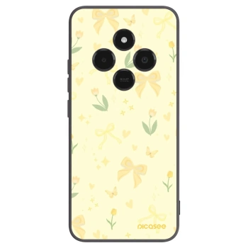 Picasee silikonowe czarne etui na Xiaomi Poco C75 - Honey Blossom