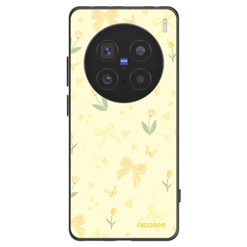 Picasee silikonowe czarne etui na Vivo X200 Pro - Honey Blossom