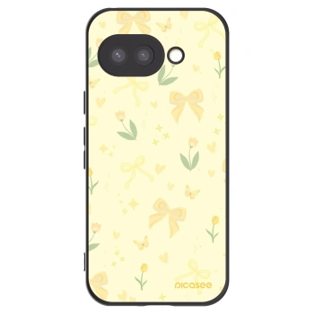 Picasee silikonowe czarne etui na Google Pixel 9a - Honey Blossom