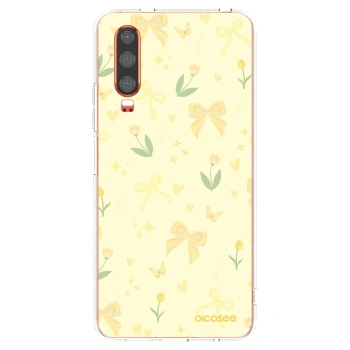 Picasee silikonowe przeźroczyste etui na Huawei P30 - Honey Blossom