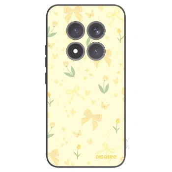 Picasee silikonowe czarne etui na Xiaomi Redmi Note 15 Pro+ - Honey Blossom