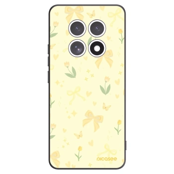 Picasee silikonowe czarne etui na Xiaomi Redmi Note 15 4G - Honey Blossom