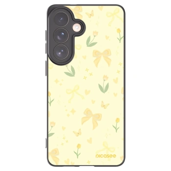 Picasee silikonowe czarne etui na Samsung Galaxy S26+ - Honey Blossom