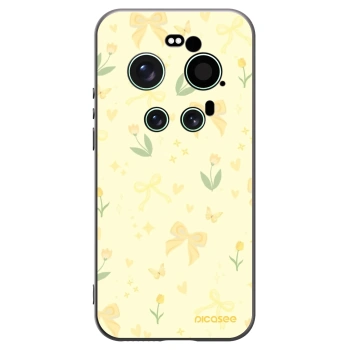 Picasee silikonowe czarne etui na Xiaomi 17 Ultra - Honey Blossom