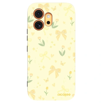 Picasee silikonowe czarne etui na Honor 600 - Honey Blossom