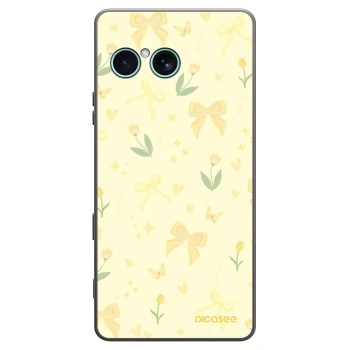 Picasee silikonowe czarne etui na Sony Xperia 10 VII - Honey Blossom