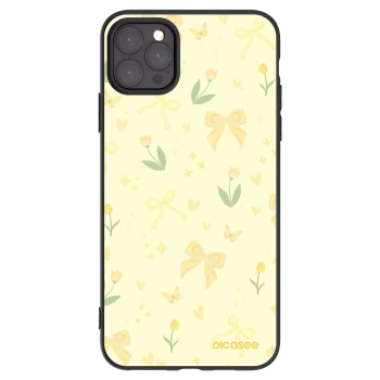 Picasee silikonowe czarne etui na Apple iPhone 11 Pro Max - Honey Blossom