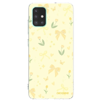 Picasee silikonowe przeźroczyste etui na Samsung Galaxy A51 A515F - Honey Blossom