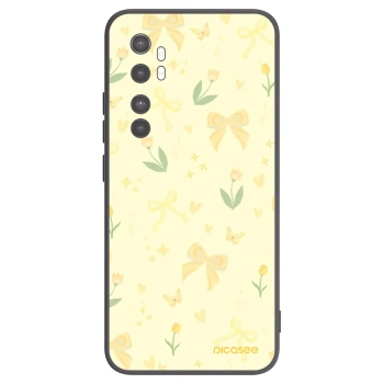 Picasee silikonowe czarne etui na Xiaomi Mi Note 10 Lite - Honey Blossom