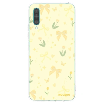 Picasee silikonowe przeźroczyste etui na Samsung Galaxy A30s A307F - Honey Blossom