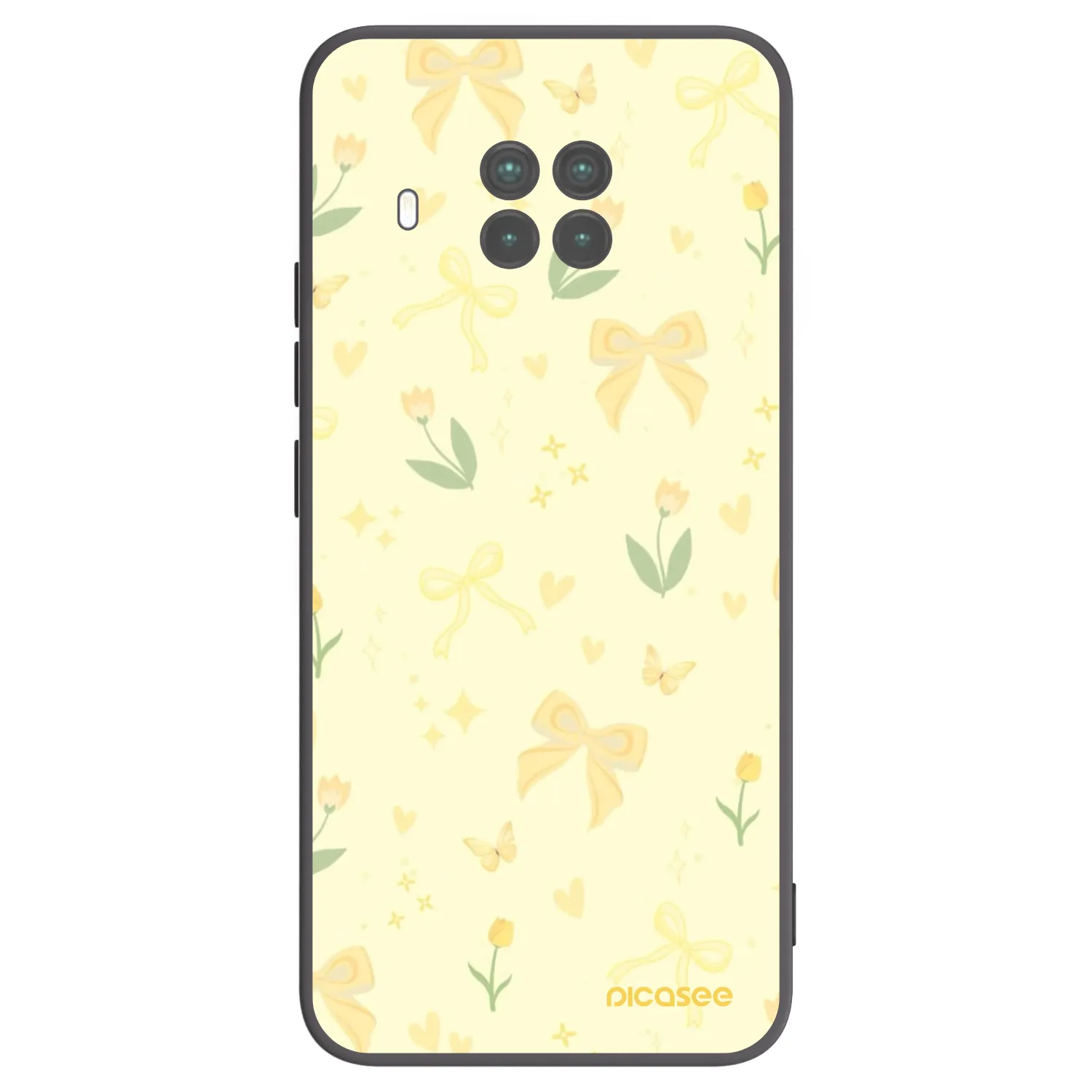 Picasee silikonowe czarne etui na Xiaomi Mi 10T Lite - Honey Blossom