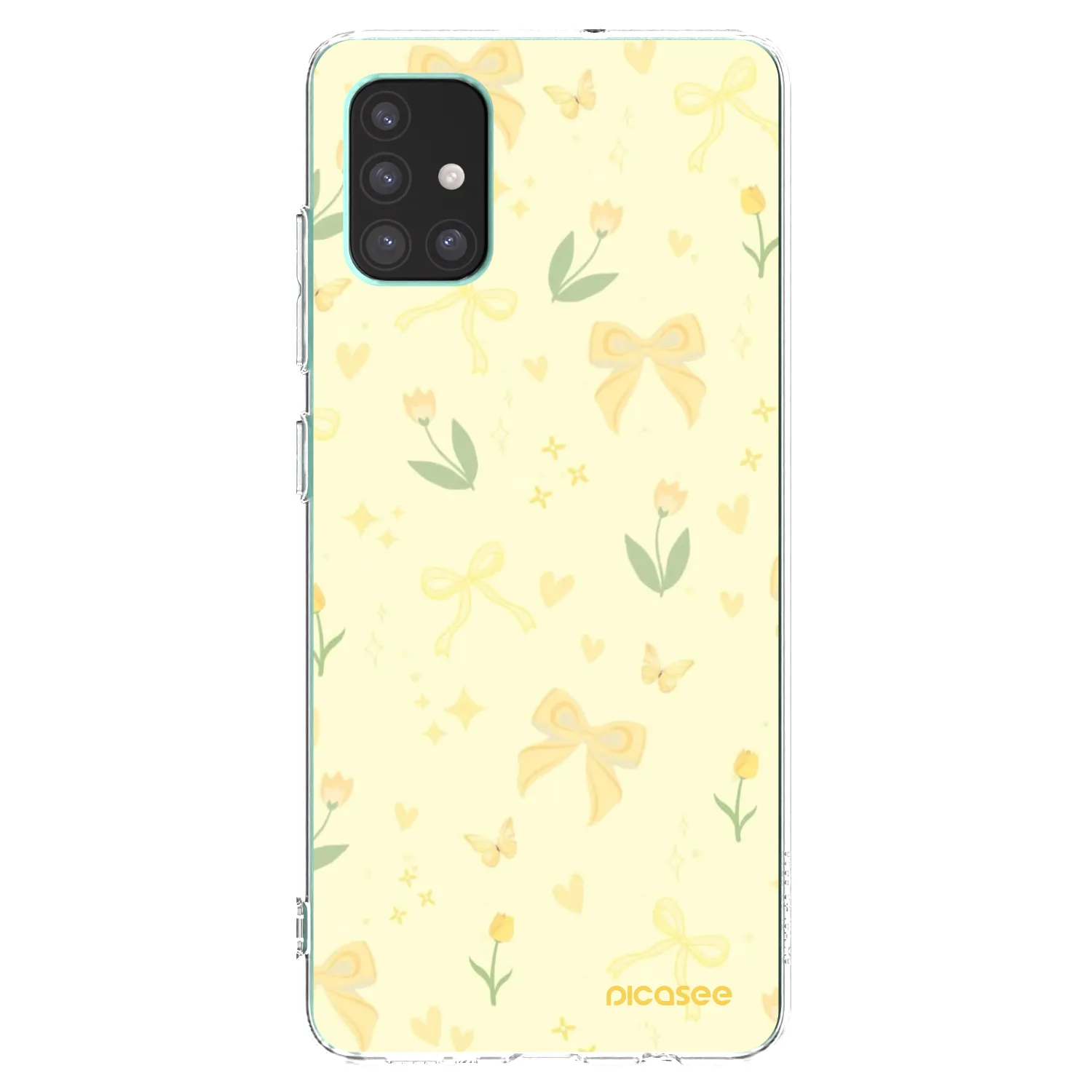 Picasee silikonowe przeźroczyste etui na Samsung Galaxy M51 M515F - Honey Blossom