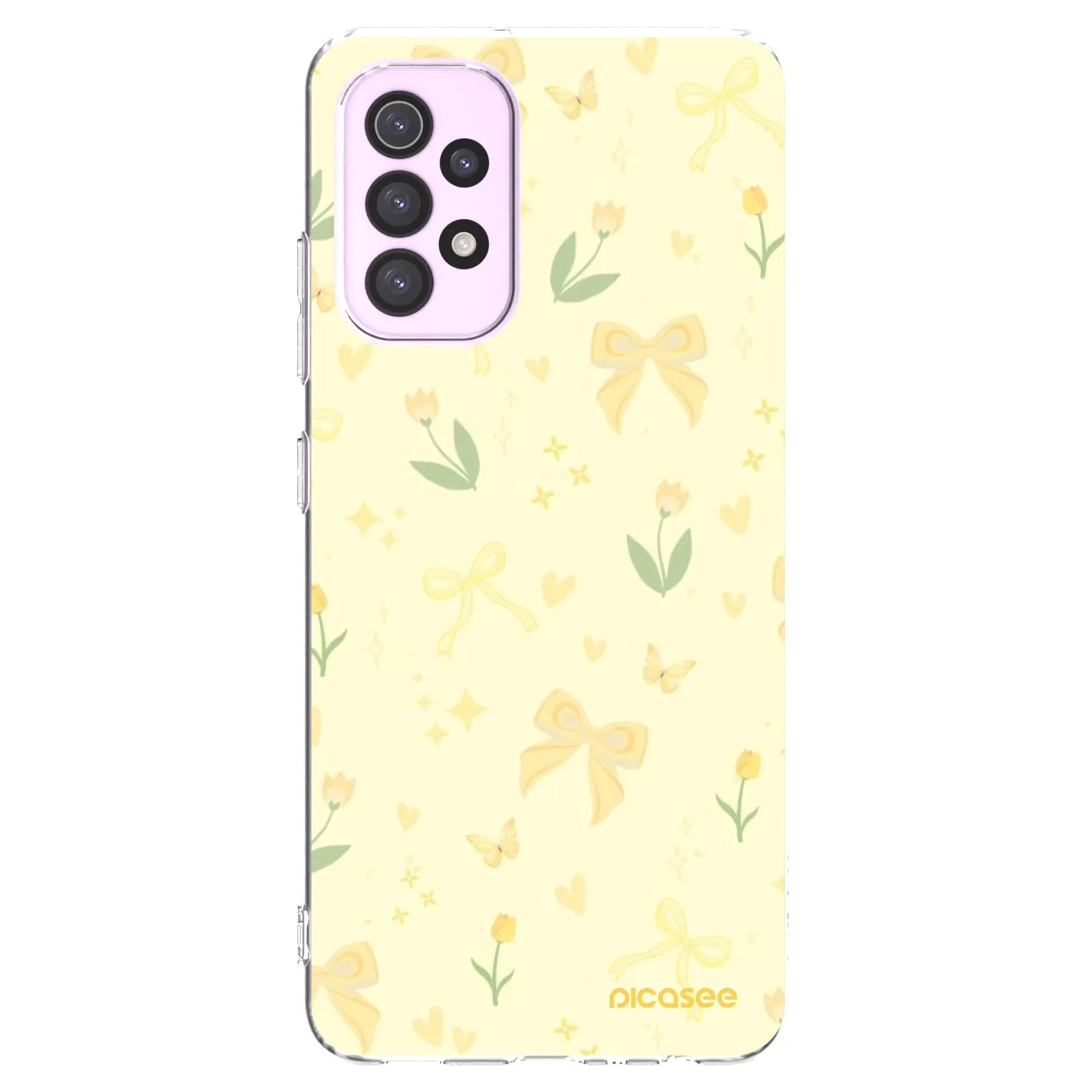 Picasee silikonowe przeźroczyste etui na Samsung Galaxy A32 5G A326B - Honey Blossom