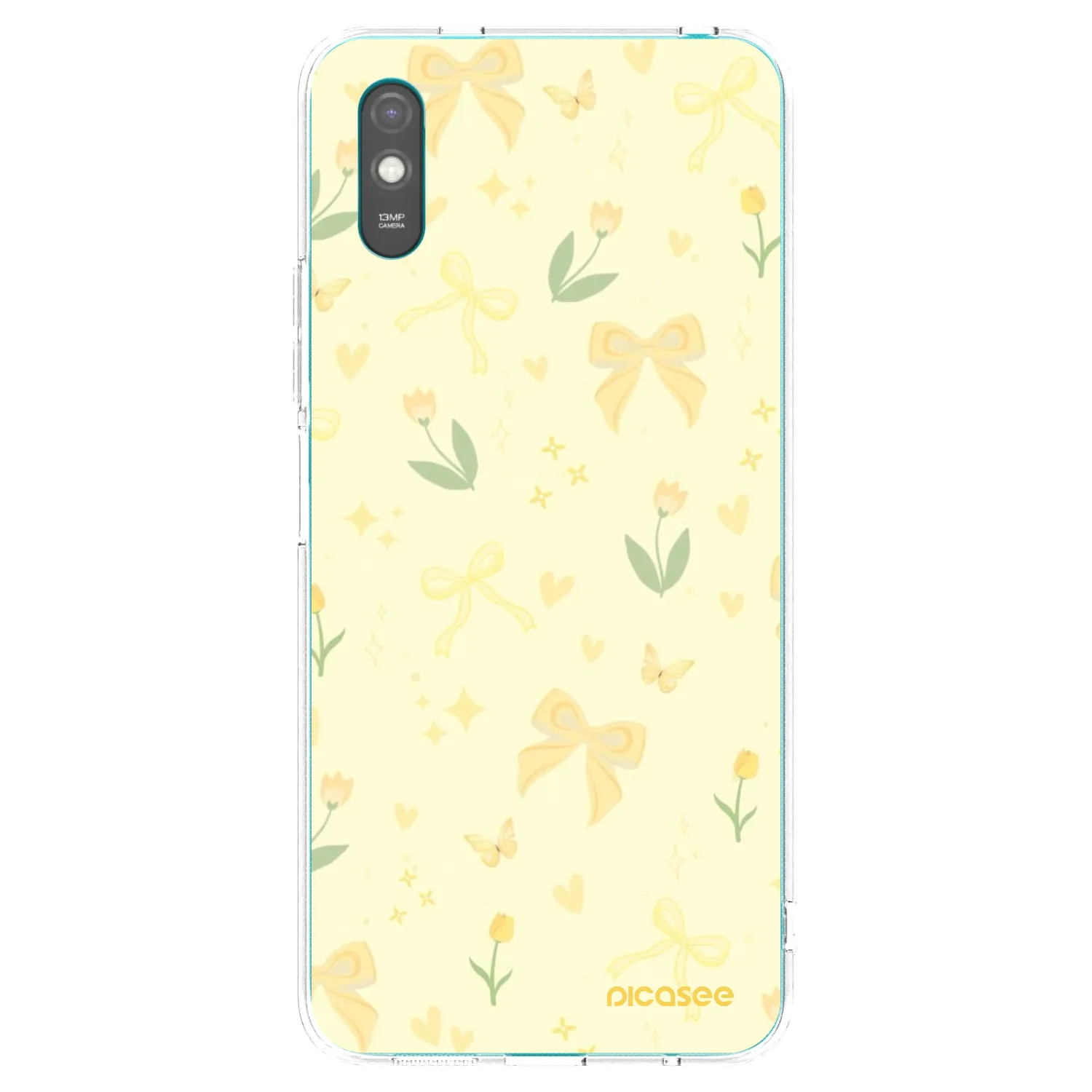 Picasee silikonowe przeźroczyste etui na Xiaomi Redmi 9AT - Honey Blossom