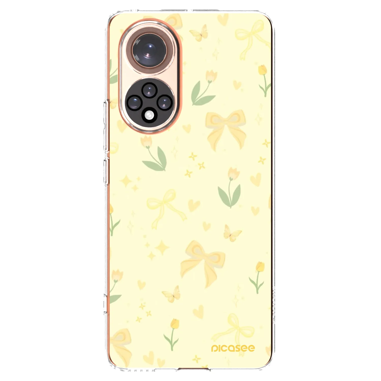 Picasee silikonowe przeźroczyste etui na Honor 50 5G - Honey Blossom