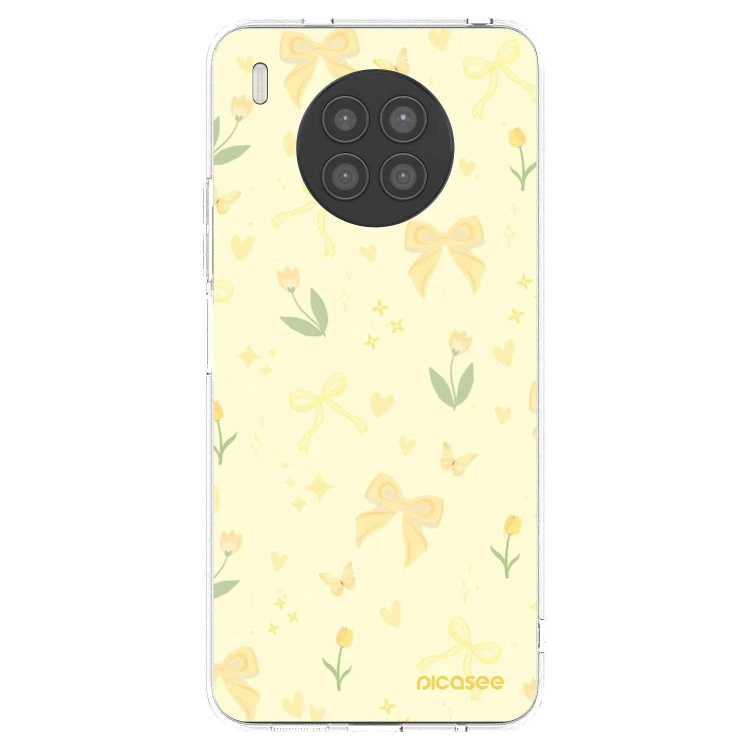 Picasee silikonowe przeźroczyste etui na Huawei Nova 8i - Honey Blossom