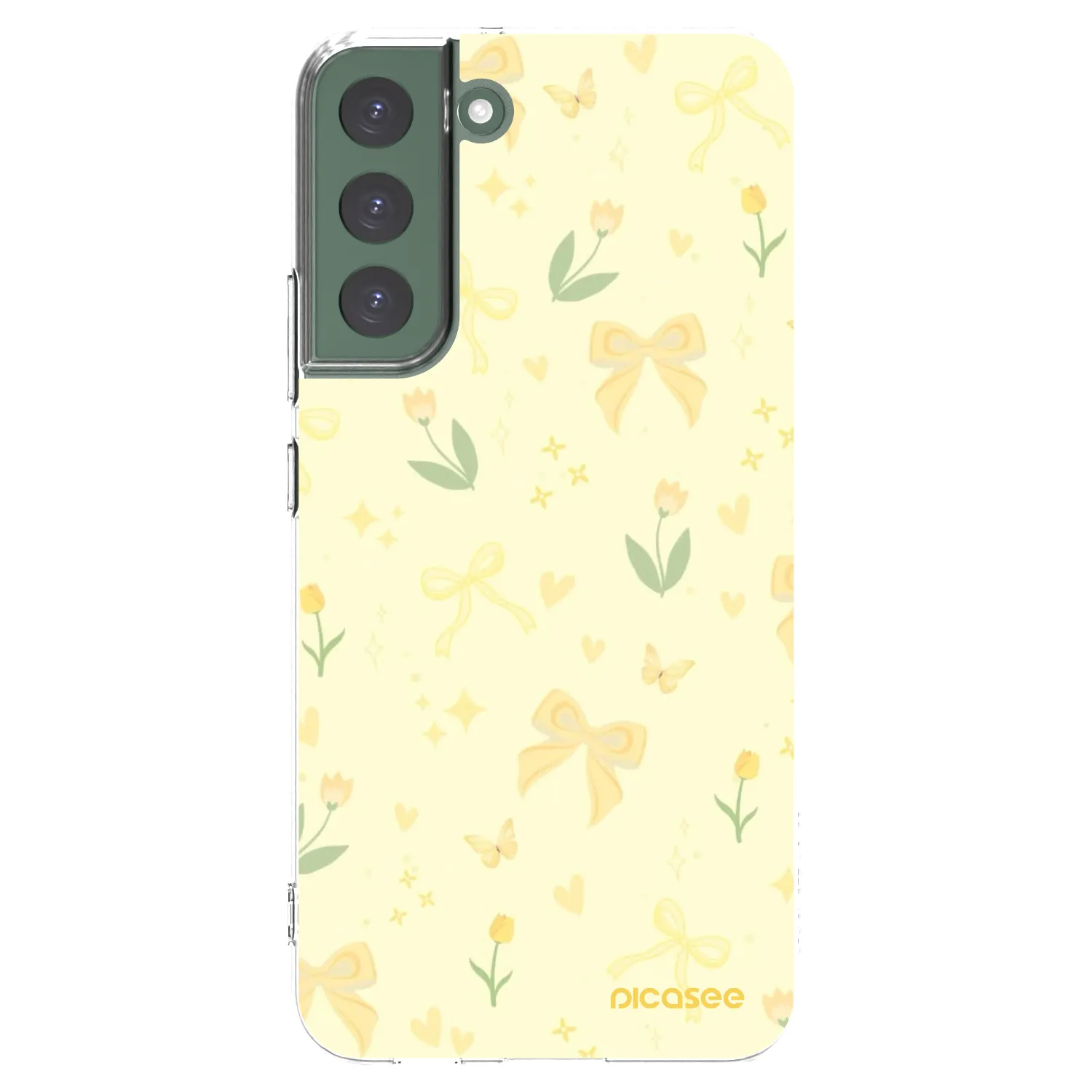 Picasee silikonowe przeźroczyste etui na Samsung Galaxy S22+ 5G - Honey Blossom