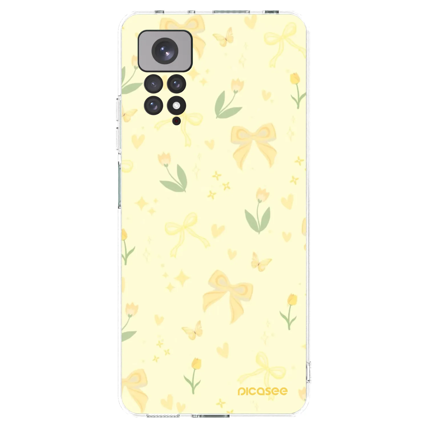 Picasee silikonowe przeźroczyste etui na Xiaomi Redmi Note 11S 4G - Honey Blossom