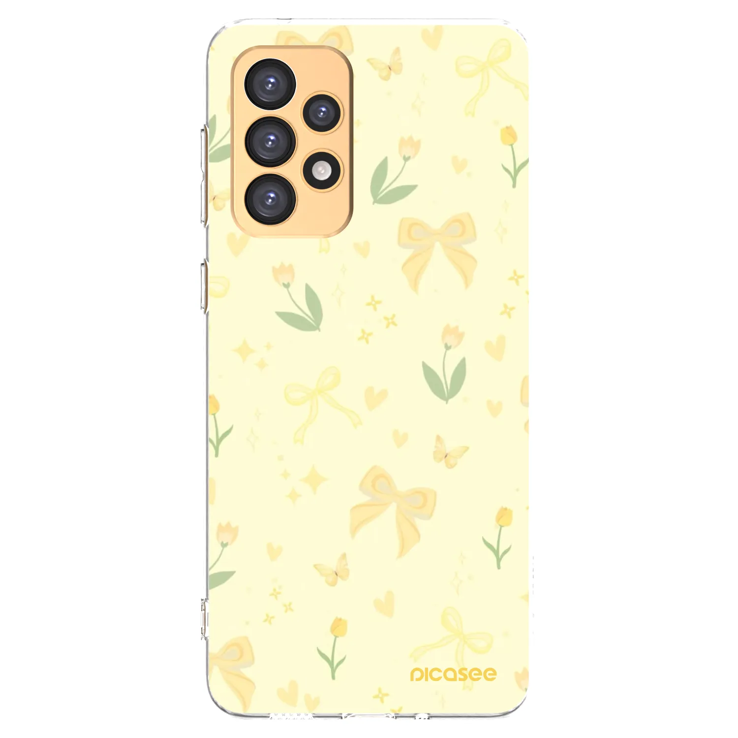 Picasee silikonowe przeźroczyste etui na Samsung Galaxy A33 5G A336 - Honey Blossom