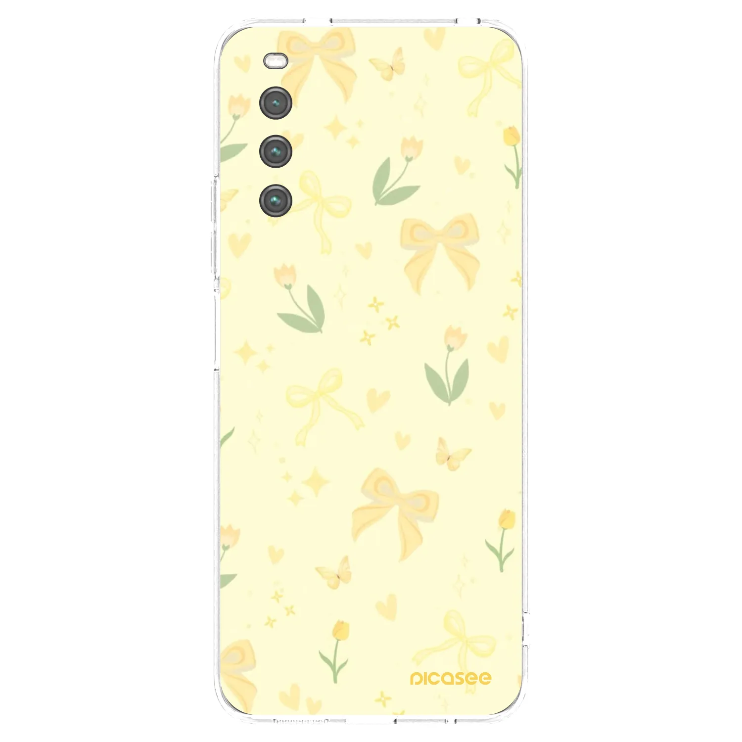 Picasee silikonowe przeźroczyste etui na Sony Xperia 10 IV 5G - Honey Blossom