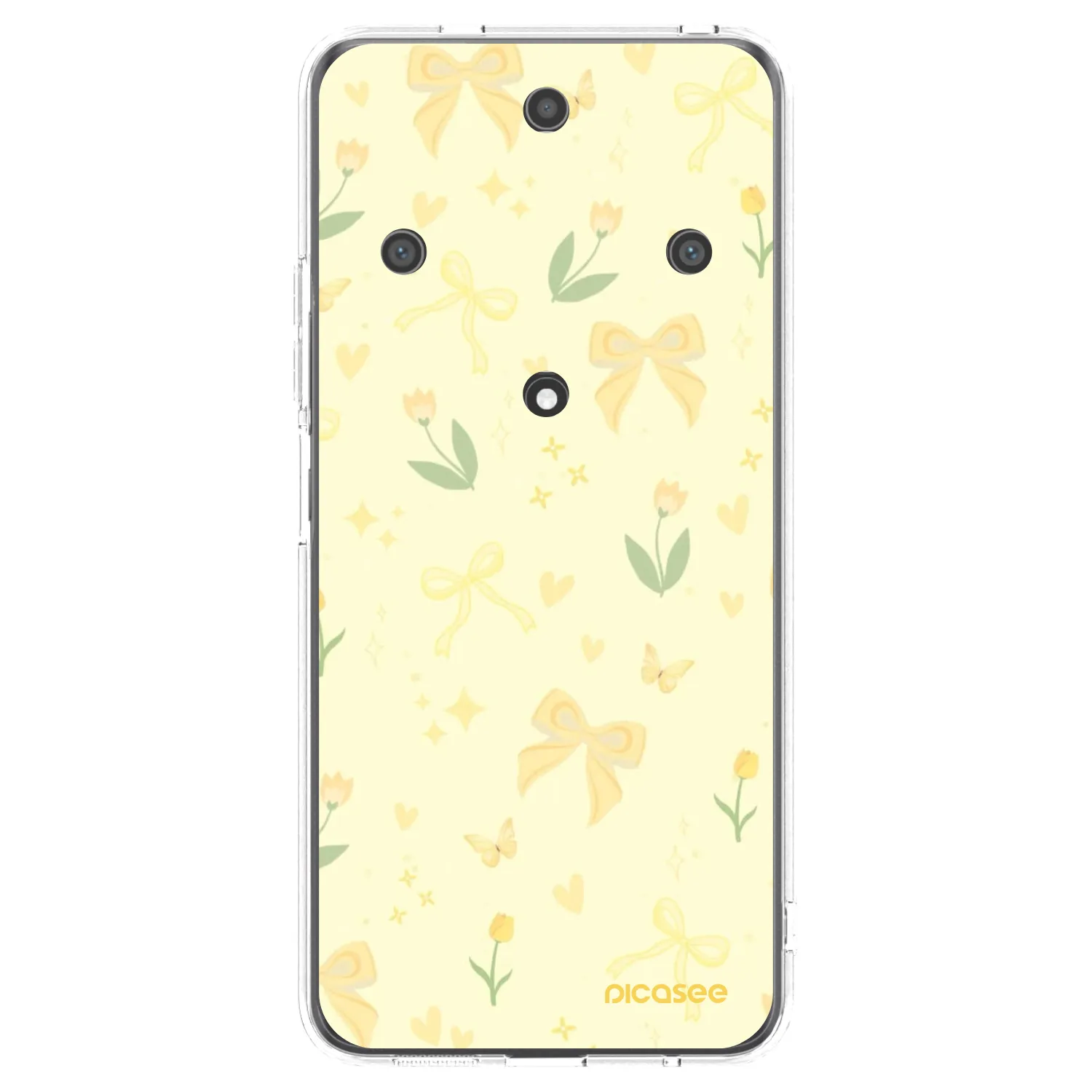 Picasee silikonowe przeźroczyste etui na Honor Magic5 Lite 5G - Honey Blossom