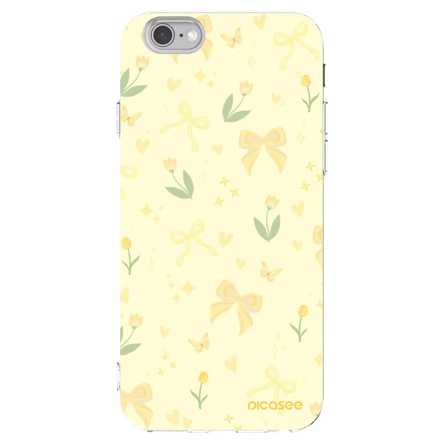 Picasee silikonowe przeźroczyste etui na Apple iPhone 6/6S - Honey Blossom