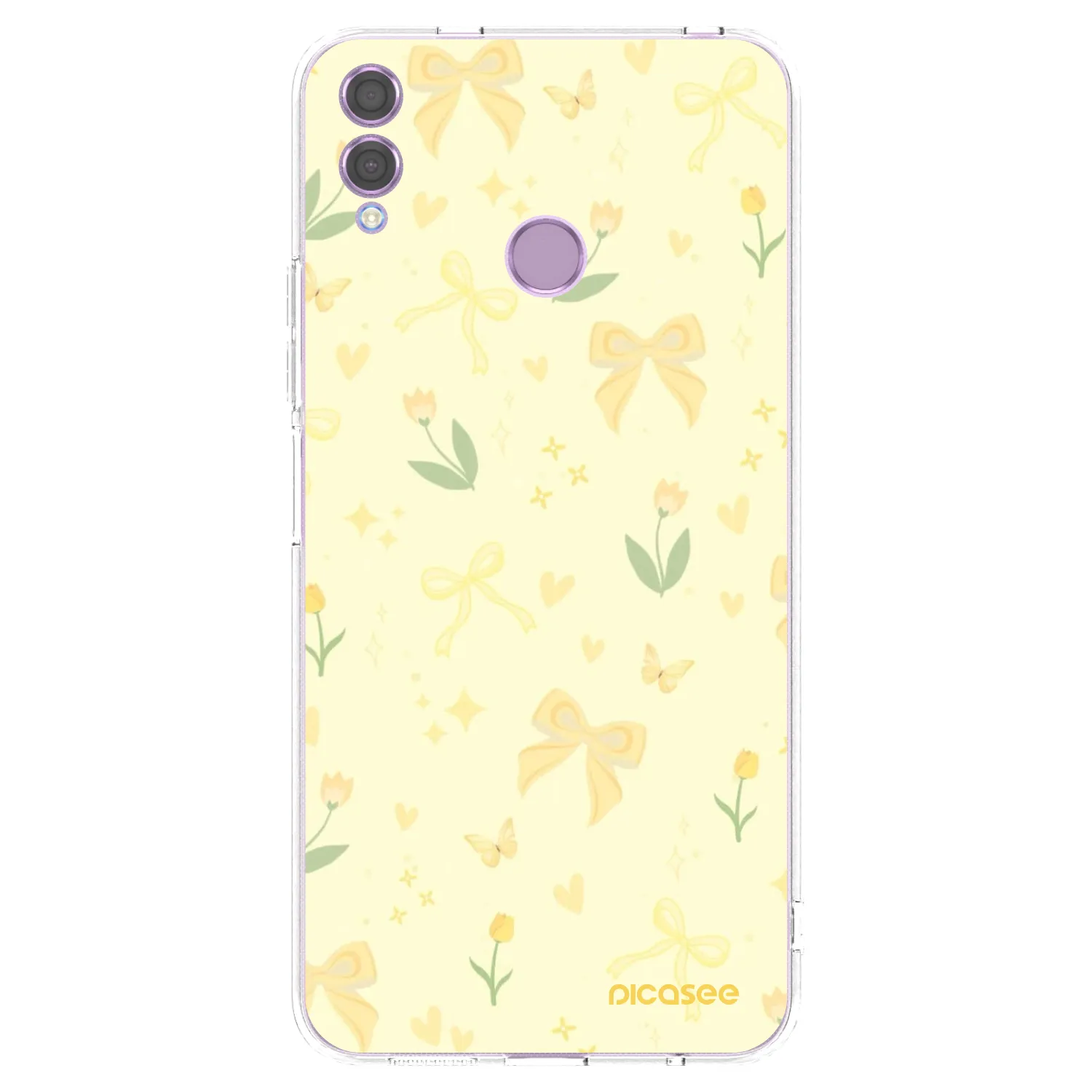 Picasee silikonowe przeźroczyste etui na Honor 8X - Honey Blossom
