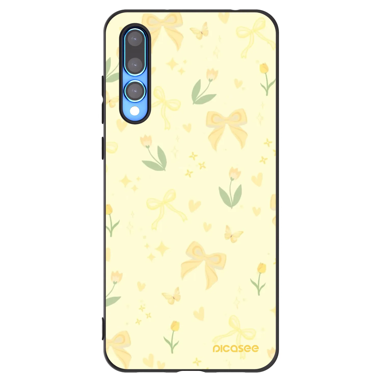 Picasee silikonowe czarne etui na Huawei P20 Pro - Honey Blossom