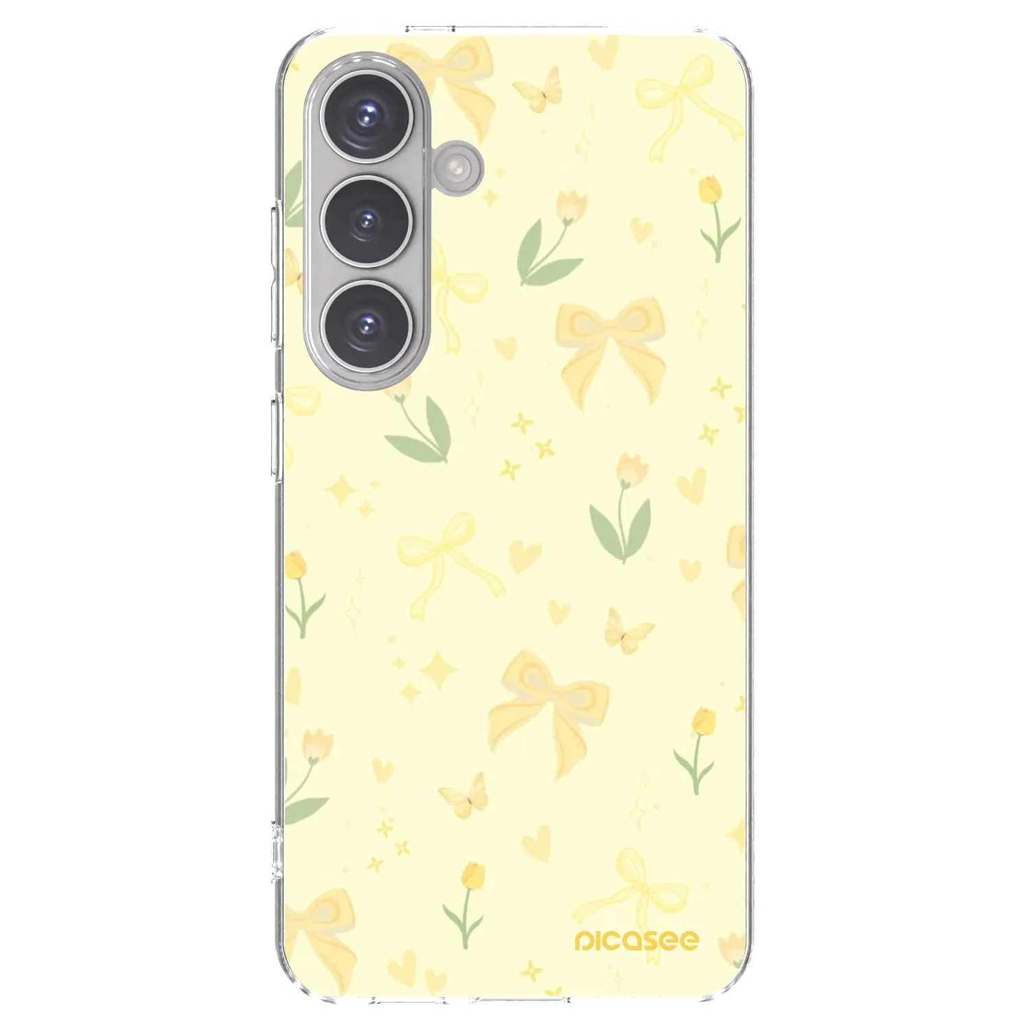 Picasee silikonowe przeźroczyste etui na Samsung Galaxy S24 S921B 5G - Honey Blossom