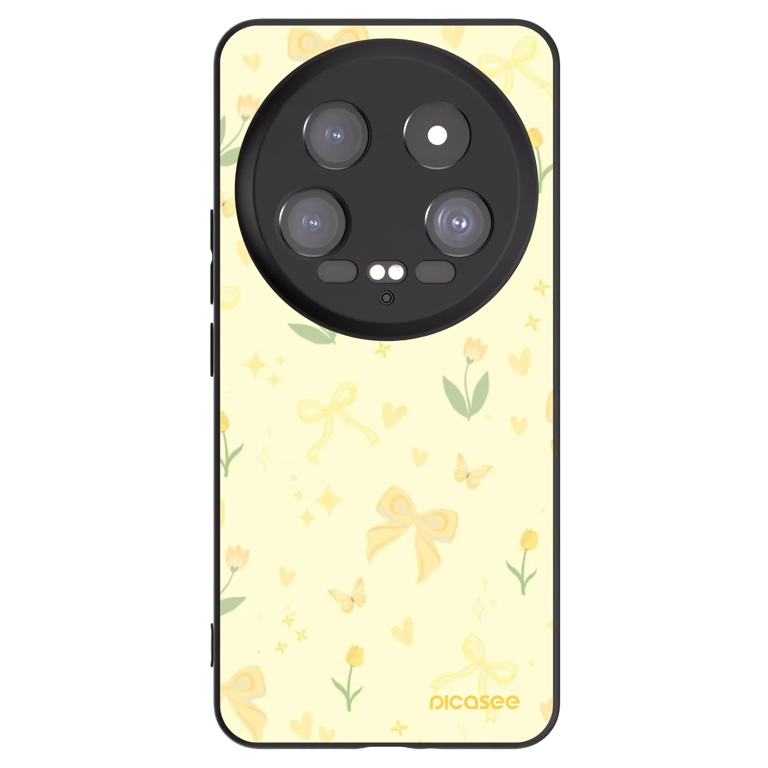 Picasee silikonowe czarne etui na Xiaomi 14 Ultra - Honey Blossom