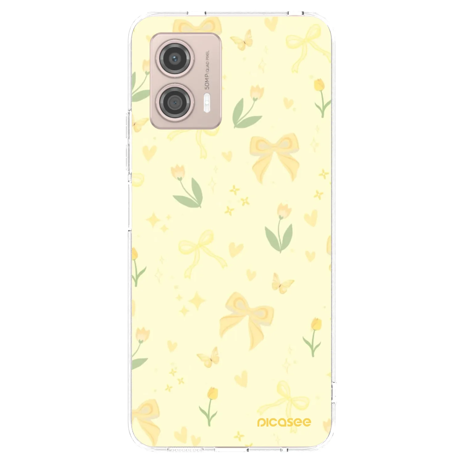 Picasee silikonowe przeźroczyste etui na Motorola Moto G53 5G - Honey Blossom