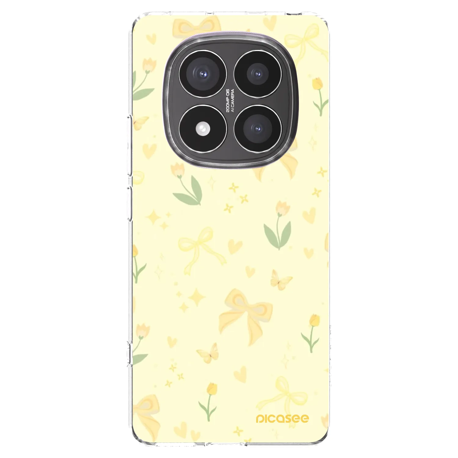 Picasee silikonowe przeźroczyste etui na Xiaomi Redmi Note 14 Pro+ 5G - Honey Blossom