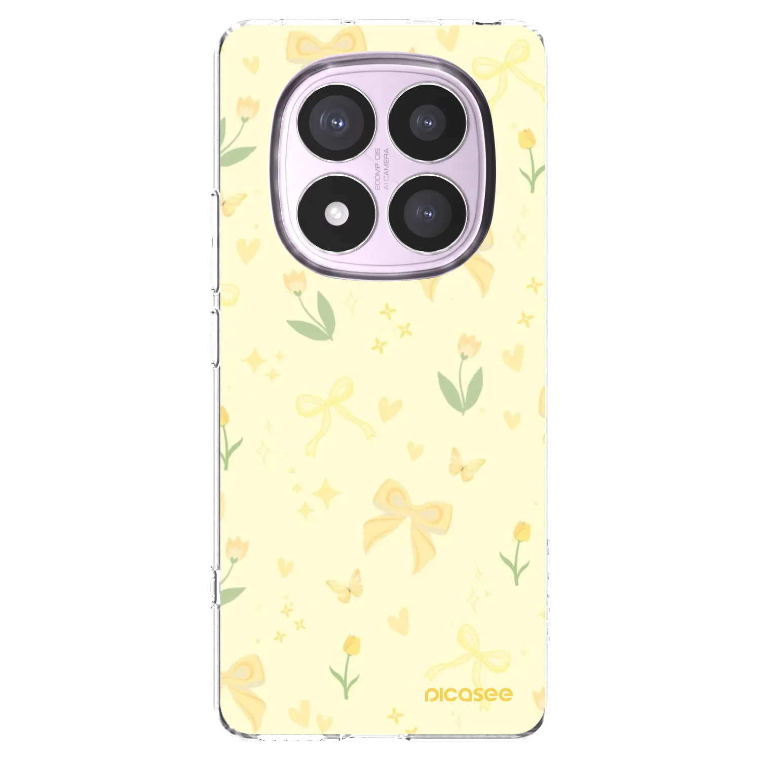 Picasee silikonowe przeźroczyste etui na Xiaomi Redmi Note 14 Pro 5G - Honey Blossom
