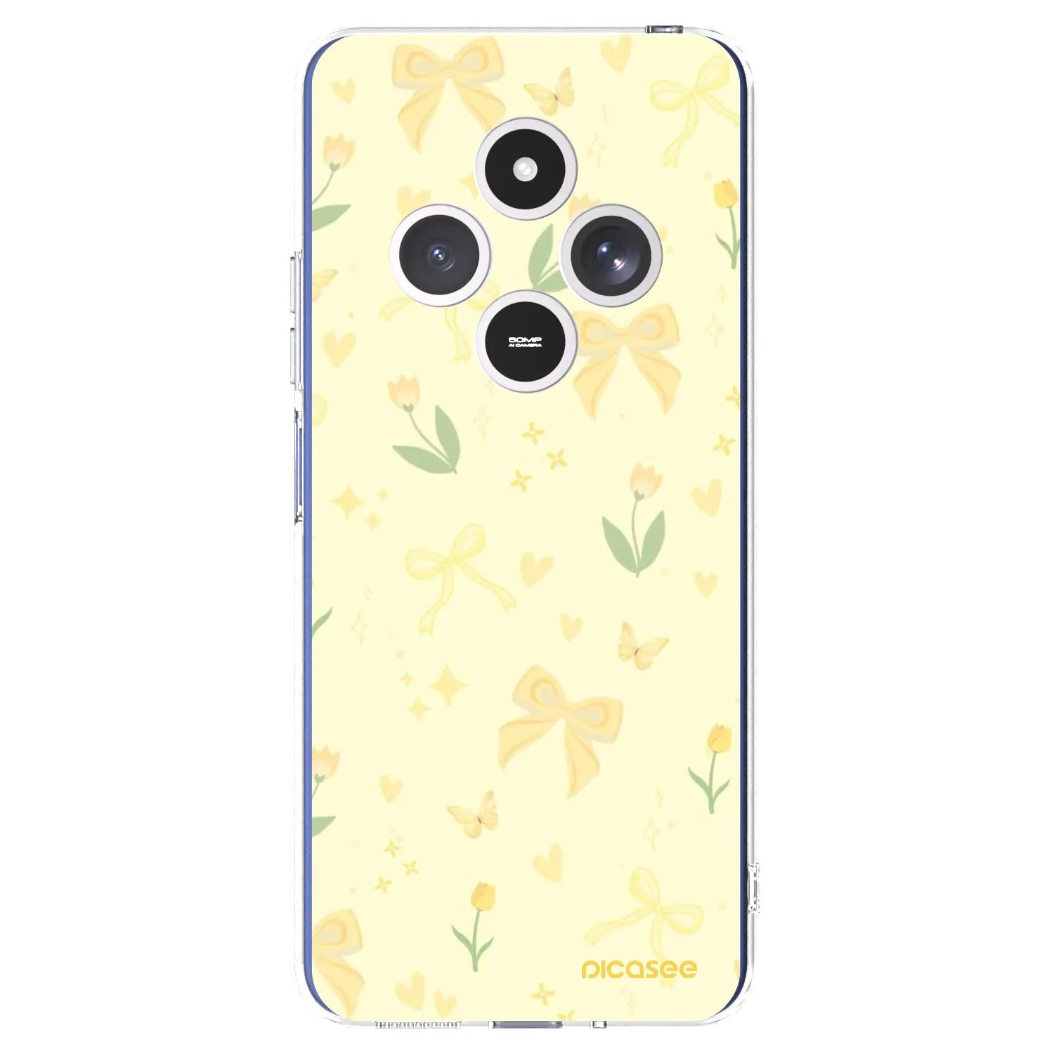 Picasee silikonowe przeźroczyste etui na Xiaomi Redmi 14C - Honey Blossom