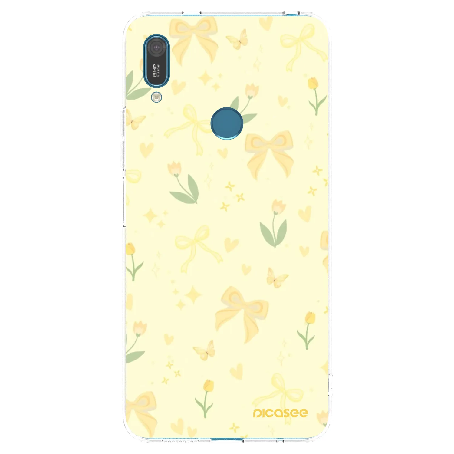 Picasee silikonowe przeźroczyste etui na Huawei Y7 2019 - Honey Blossom