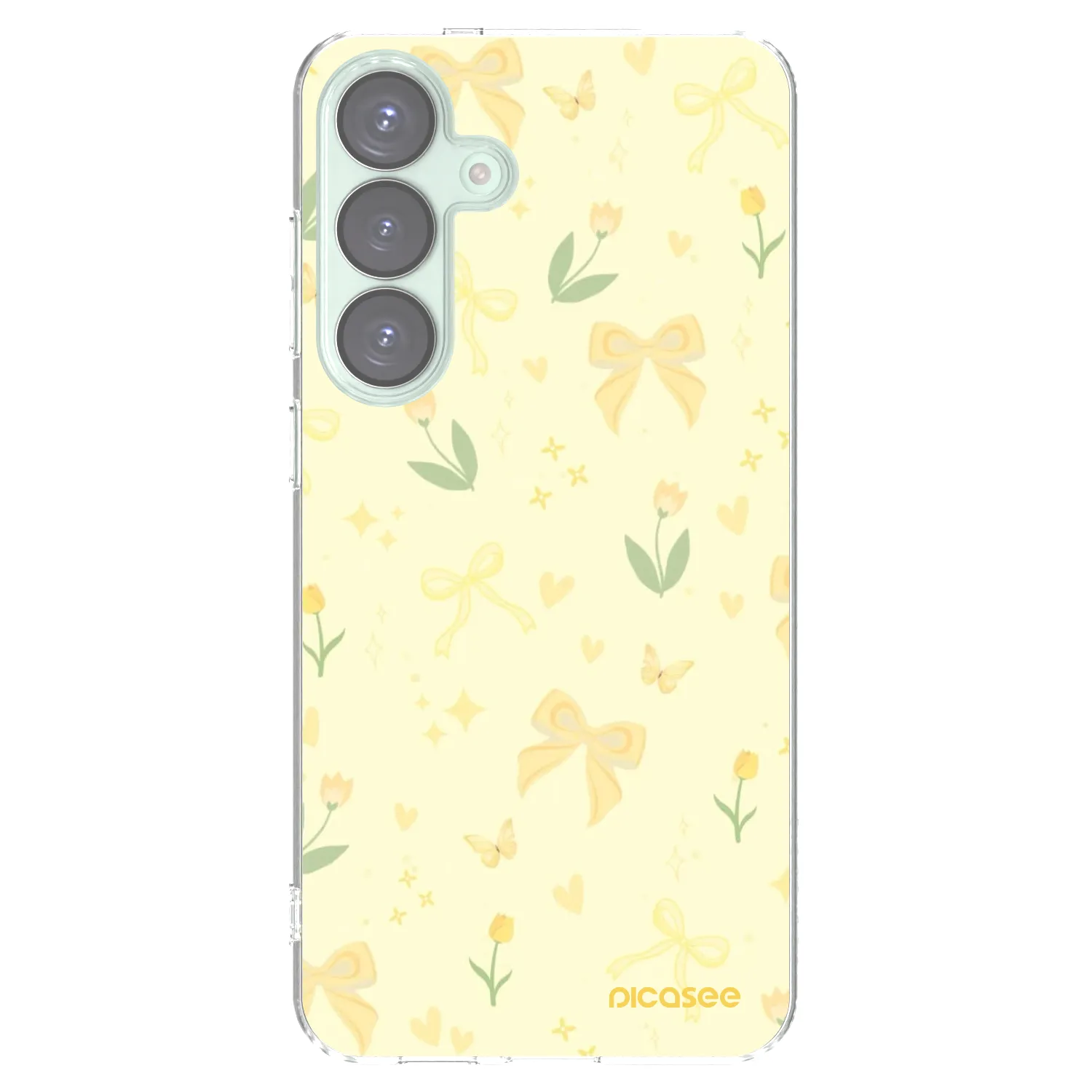 Picasee silikonowe przeźroczyste etui na Samsung Galaxy S25+ 5G - Honey Blossom