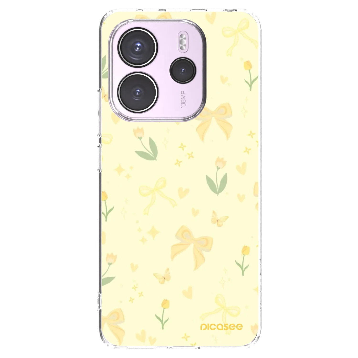Picasee silikonowe przeźroczyste etui na Xiaomi Redmi Note 14 4G - Honey Blossom