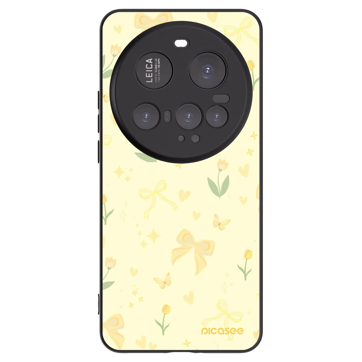 Picasee silikonowe czarne etui na Xiaomi 15 Ultra - Honey Blossom