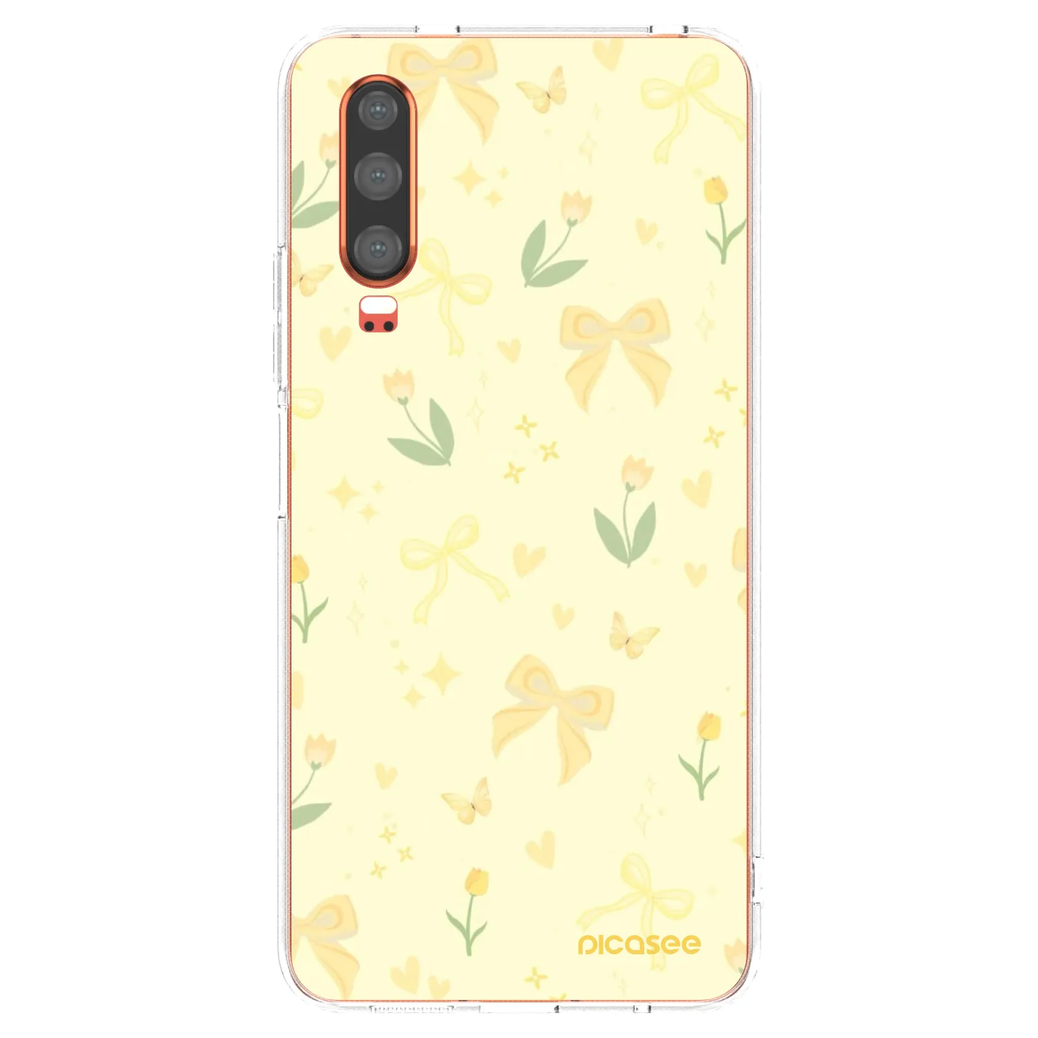Picasee silikonowe przeźroczyste etui na Huawei P30 - Honey Blossom