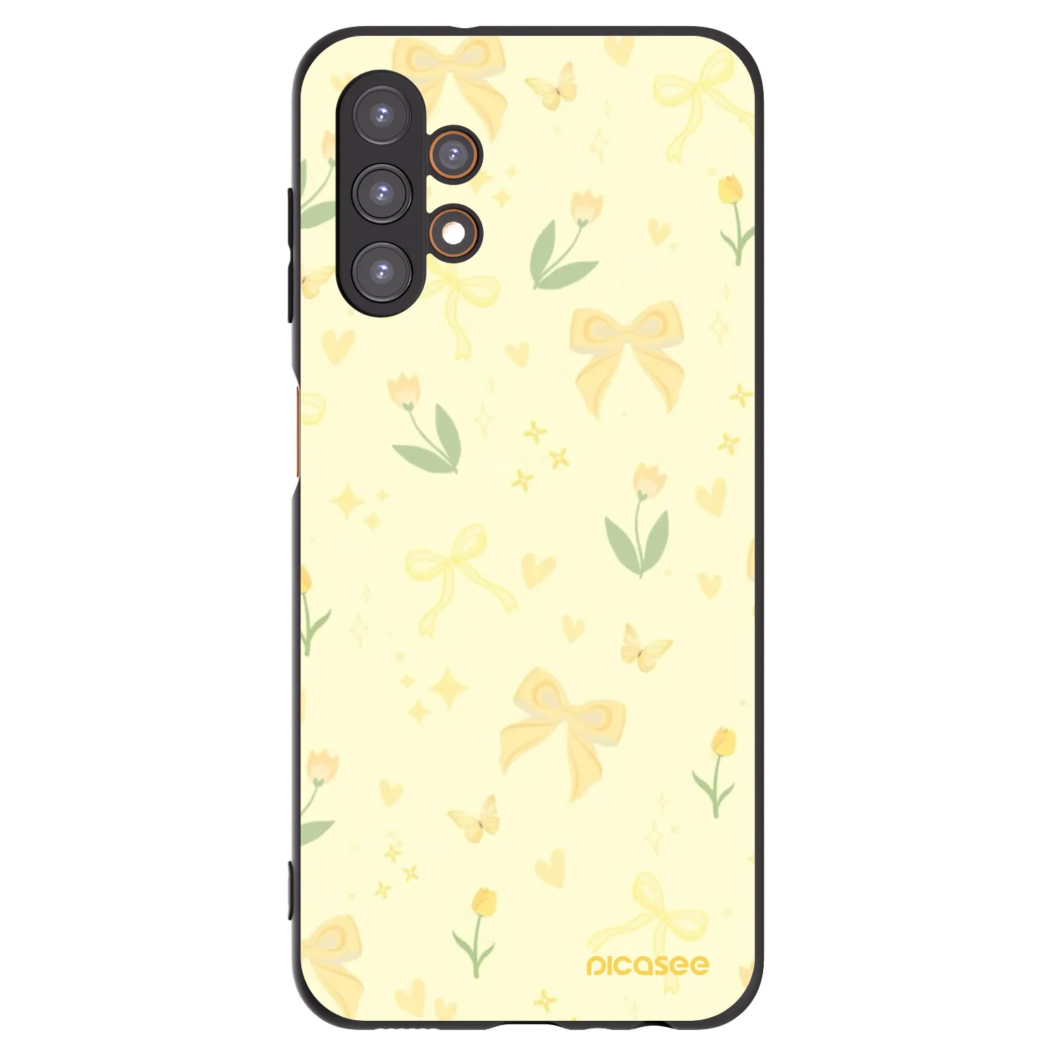 Picasee silikonowe czarne etui na Samsung Galaxy A13 5G - Honey Blossom