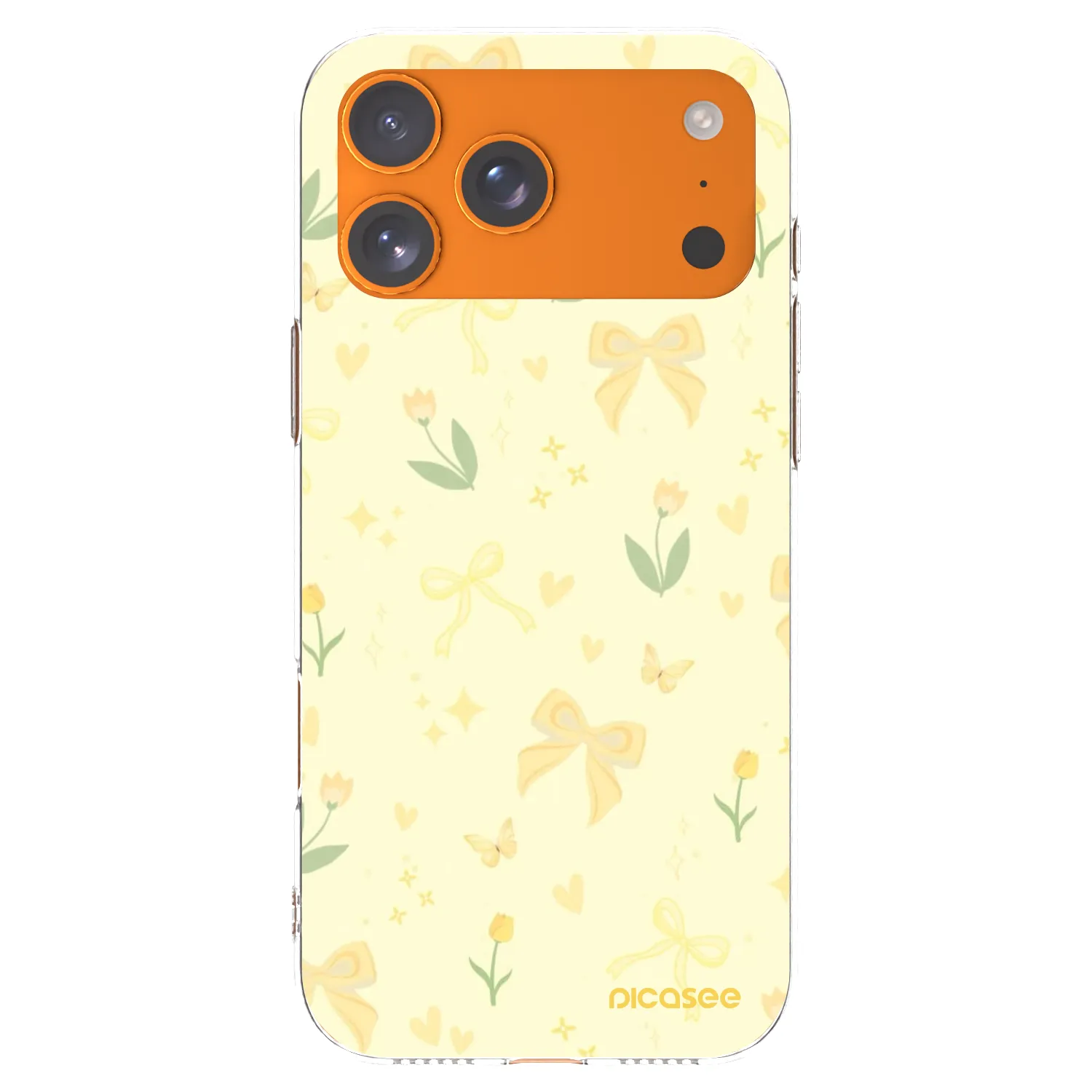 Picasee silikonowe przeźroczyste etui na Apple iPhone 17 Pro Max - Honey Blossom